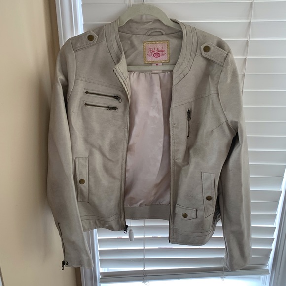 Pink Envelope Jackets & Blazers - {Pink envelope} leather jacket